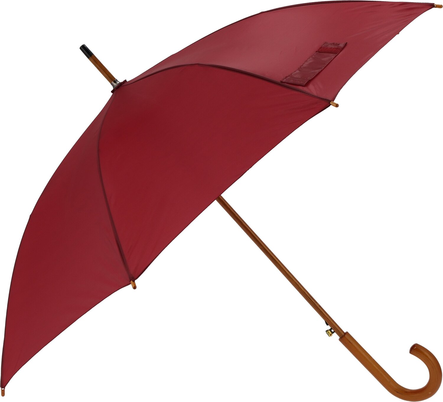 Parasol automatyczny z drewnianą rączką NANCY Ø105 cm - Panel od 100 do 110 cm z nadrukiem logo | VEBI - zdjęcie 8