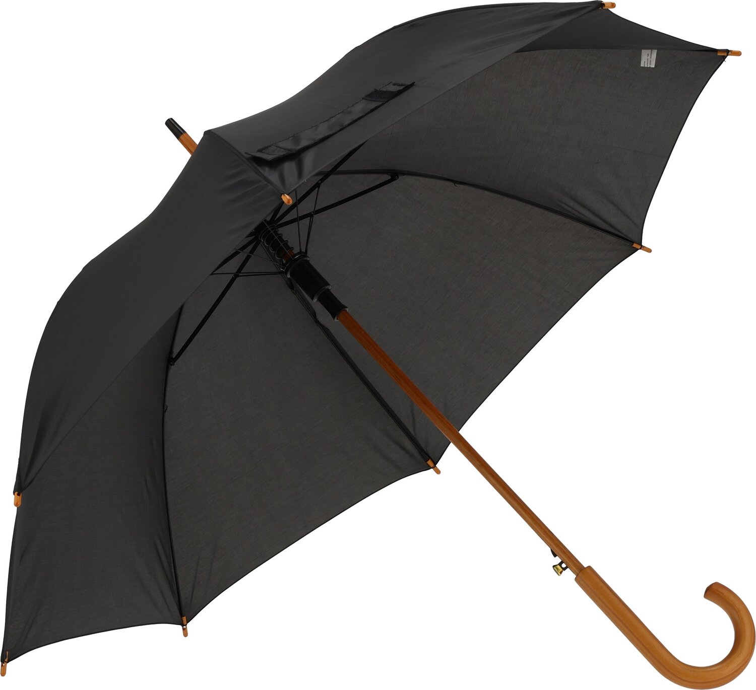 Parasol automatyczny z drewnianą rączką NANCY Ø105 cm - Panel od 100 do 110 cm z nadrukiem logo | VEBI - zdjęcie 23