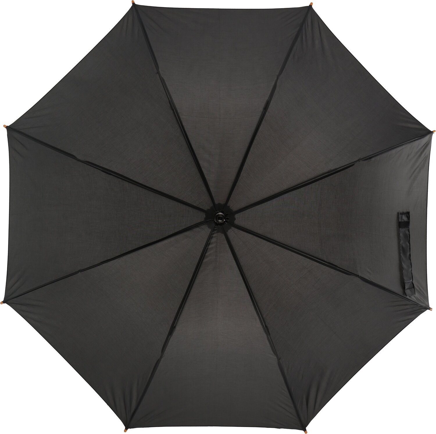 Parasol automatyczny z drewnianą rączką NANCY Ø105 cm - Panel od 100 do 110 cm z nadrukiem logo | VEBI - zdjęcie 25