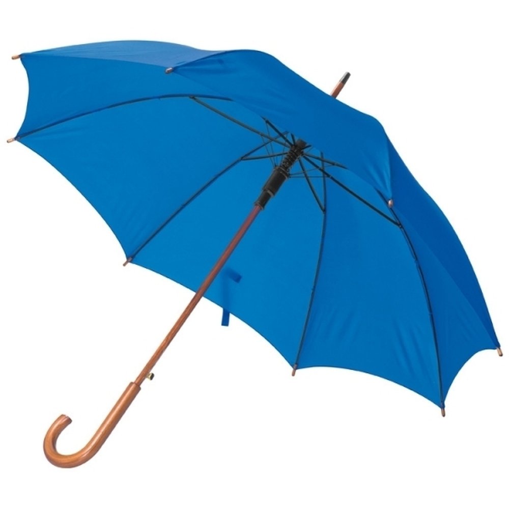 Parasol automatyczny z drewnianą rączką NANCY Ø105 cm - Panel od 100 do 110 cm z nadrukiem logo | VEBI - zdjęcie 58