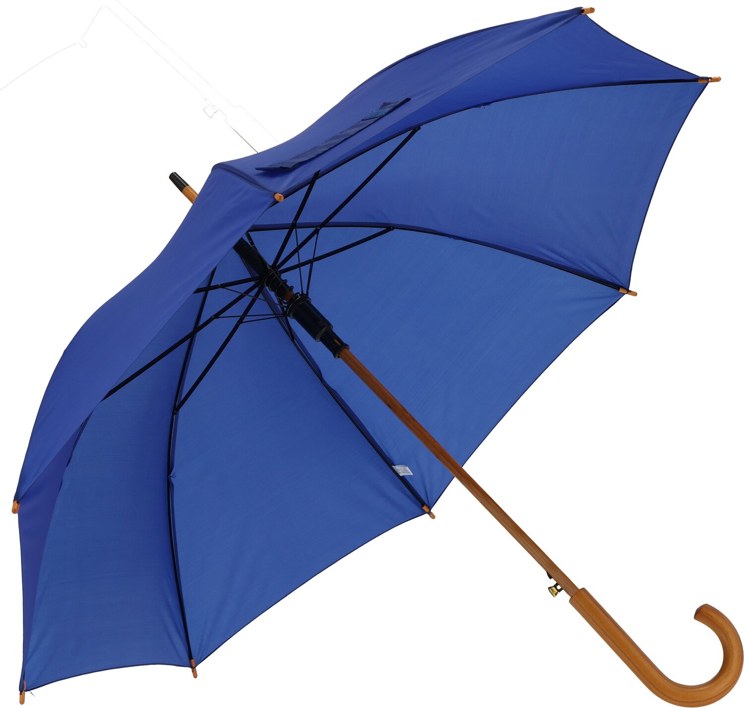 Parasol automatyczny z drewnianą rączką NANCY Ø105 cm - Panel od 100 do 110 cm z nadrukiem logo | VEBI - zdjęcie 53