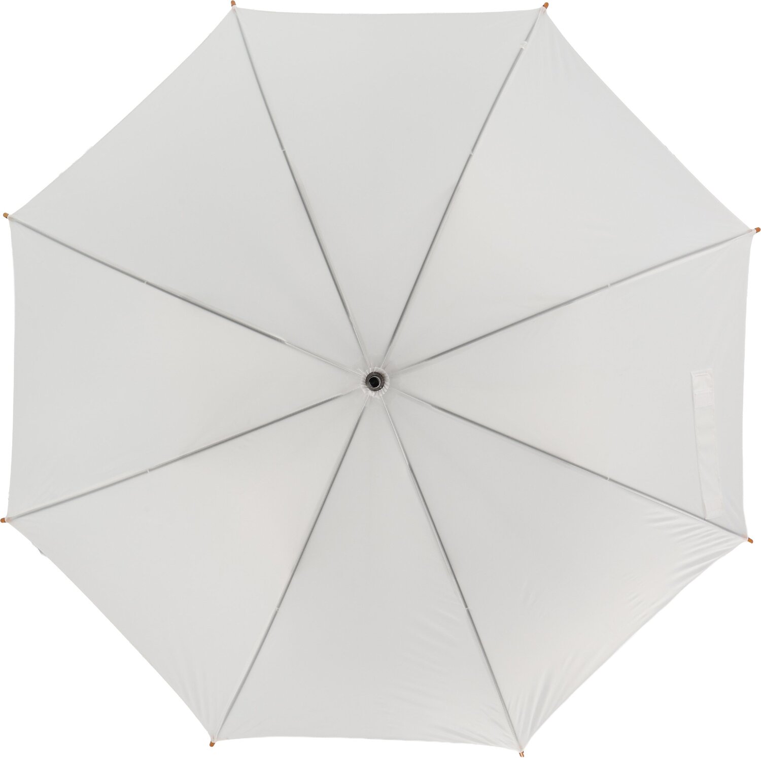 Parasol automatyczny z drewnianą rączką NANCY Ø105 cm - Panel od 100 do 110 cm z nadrukiem logo | VEBI - zdjęcie 3