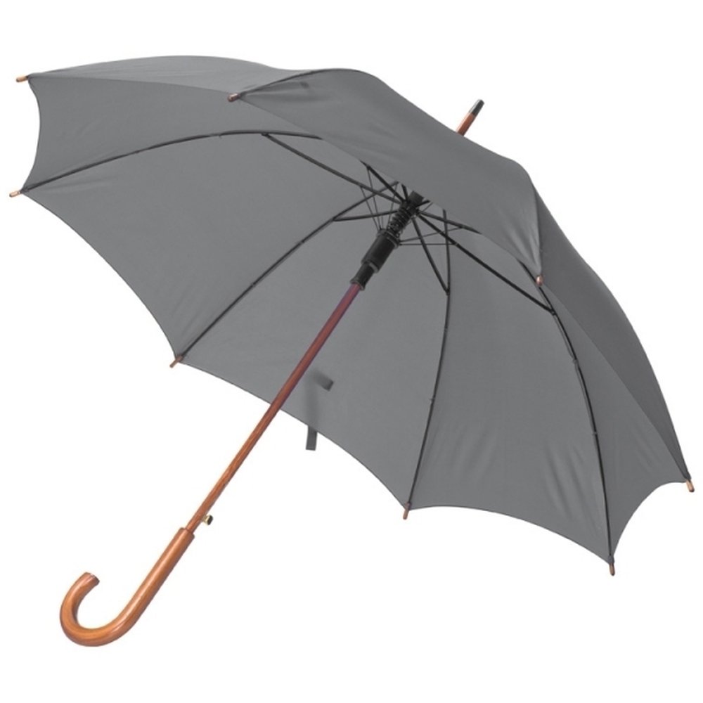 Parasol automatyczny z drewnianą rączką NANCY Ø105 cm - Panel od 100 do 110 cm z nadrukiem logo | VEBI - zdjęcie 75
