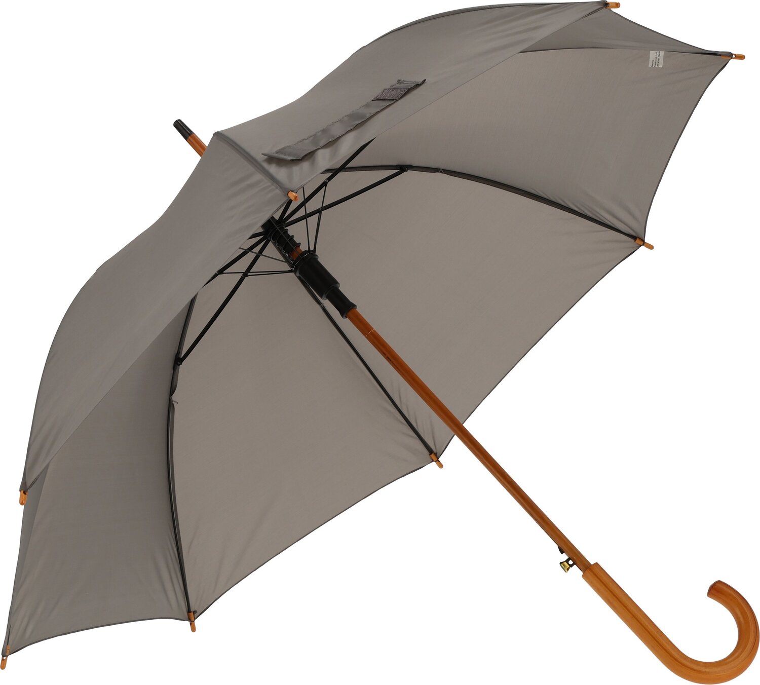 Parasol automatyczny z drewnianą rączką NANCY Ø105 cm - Panel od 100 do 110 cm z nadrukiem logo | VEBI - zdjęcie 70