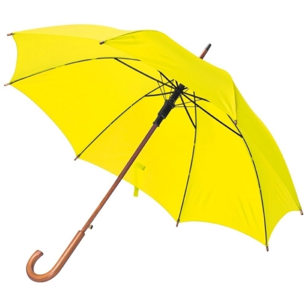 Parasol automatyczny z drewnianą rączką NANCY Ø105 cm - Panel od 100 do 110 cm z nadrukiem logo | VEBI - zdjęcie 86