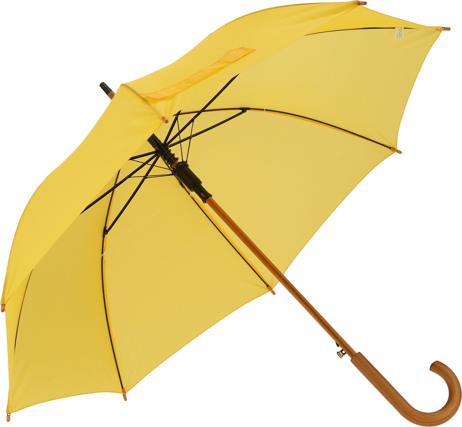 Parasol automatyczny z drewnianą rączką NANCY Ø105 cm - Panel od 100 do 110 cm z nadrukiem logo | VEBI - zdjęcie 81