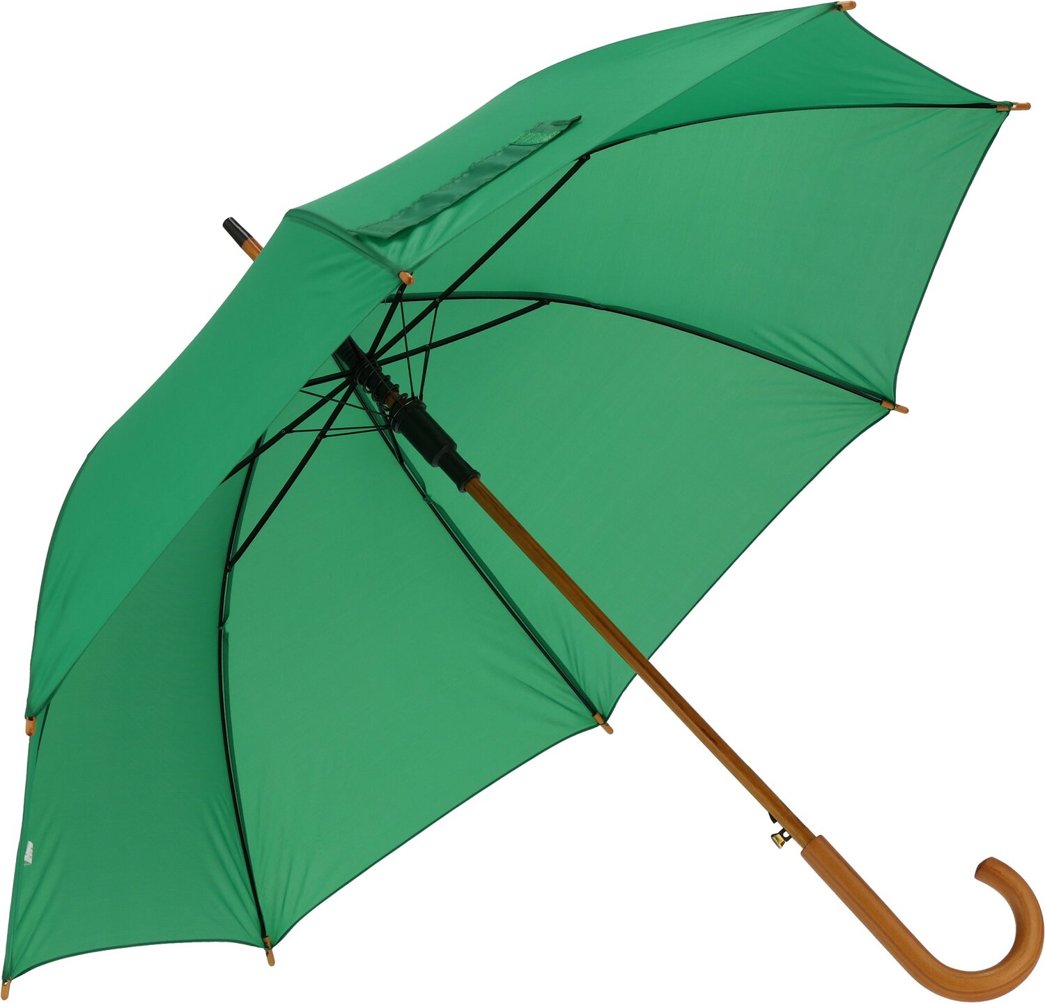 Parasol automatyczny z drewnianą rączką NANCY Ø105 cm - Panel od 100 do 110 cm z nadrukiem logo | VEBI - zdjęcie 76