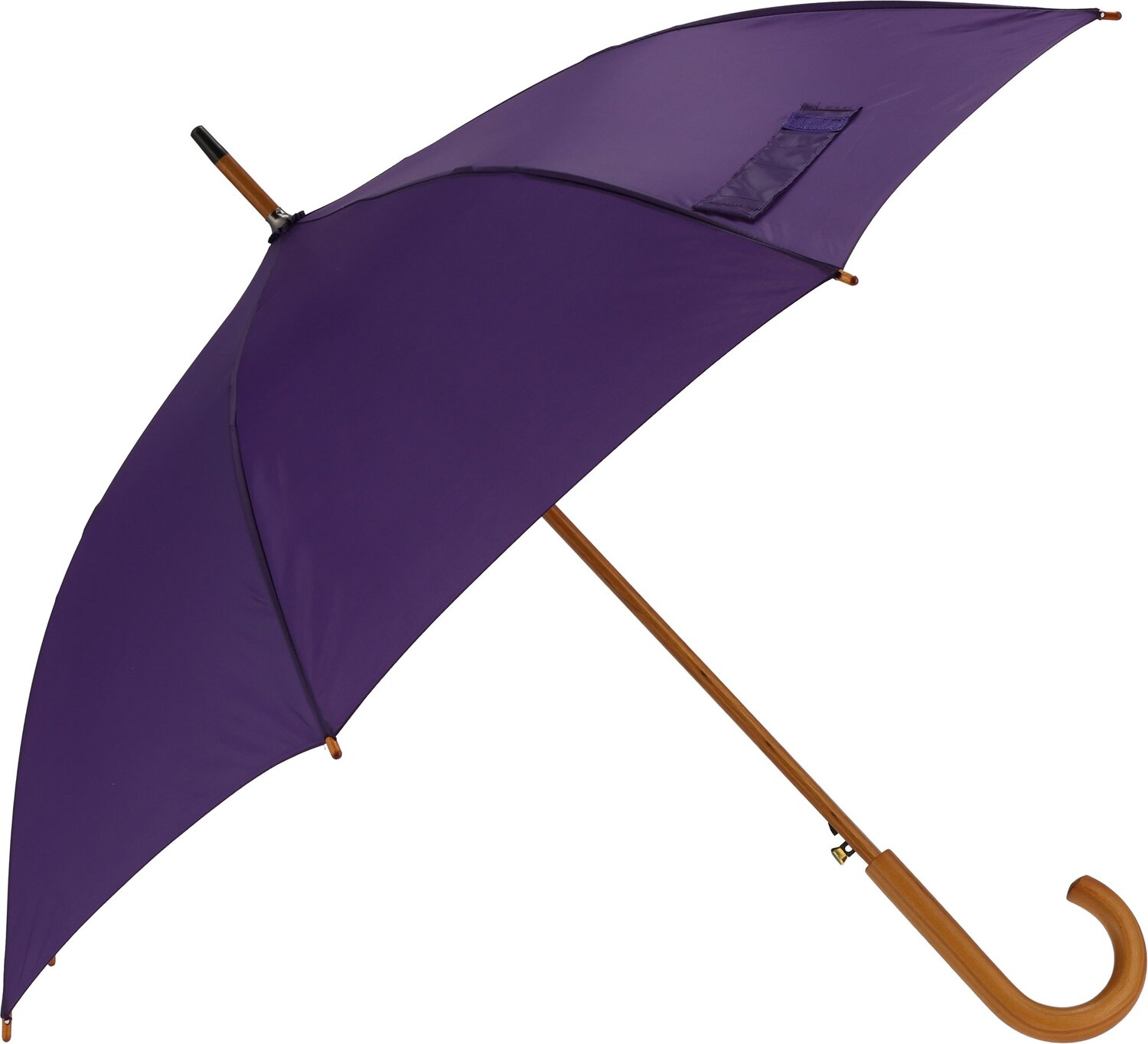 Parasol automatyczny z drewnianą rączką NANCY Ø105 cm - Panel od 100 do 110 cm z nadrukiem logo | VEBI - zdjęcie 34