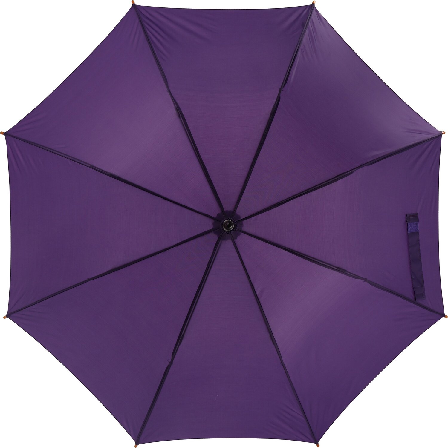 Parasol automatyczny z drewnianą rączką NANCY Ø105 cm - Panel od 100 do 110 cm z nadrukiem logo | VEBI - zdjęcie 35