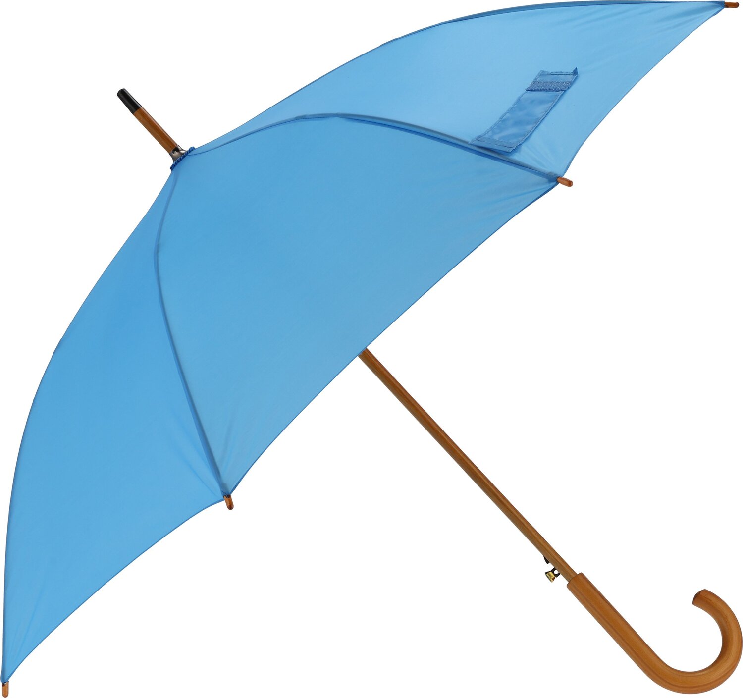 Parasol automatyczny z drewnianą rączką NANCY Ø105 cm - Panel od 100 do 110 cm z nadrukiem logo | VEBI - zdjęcie 44