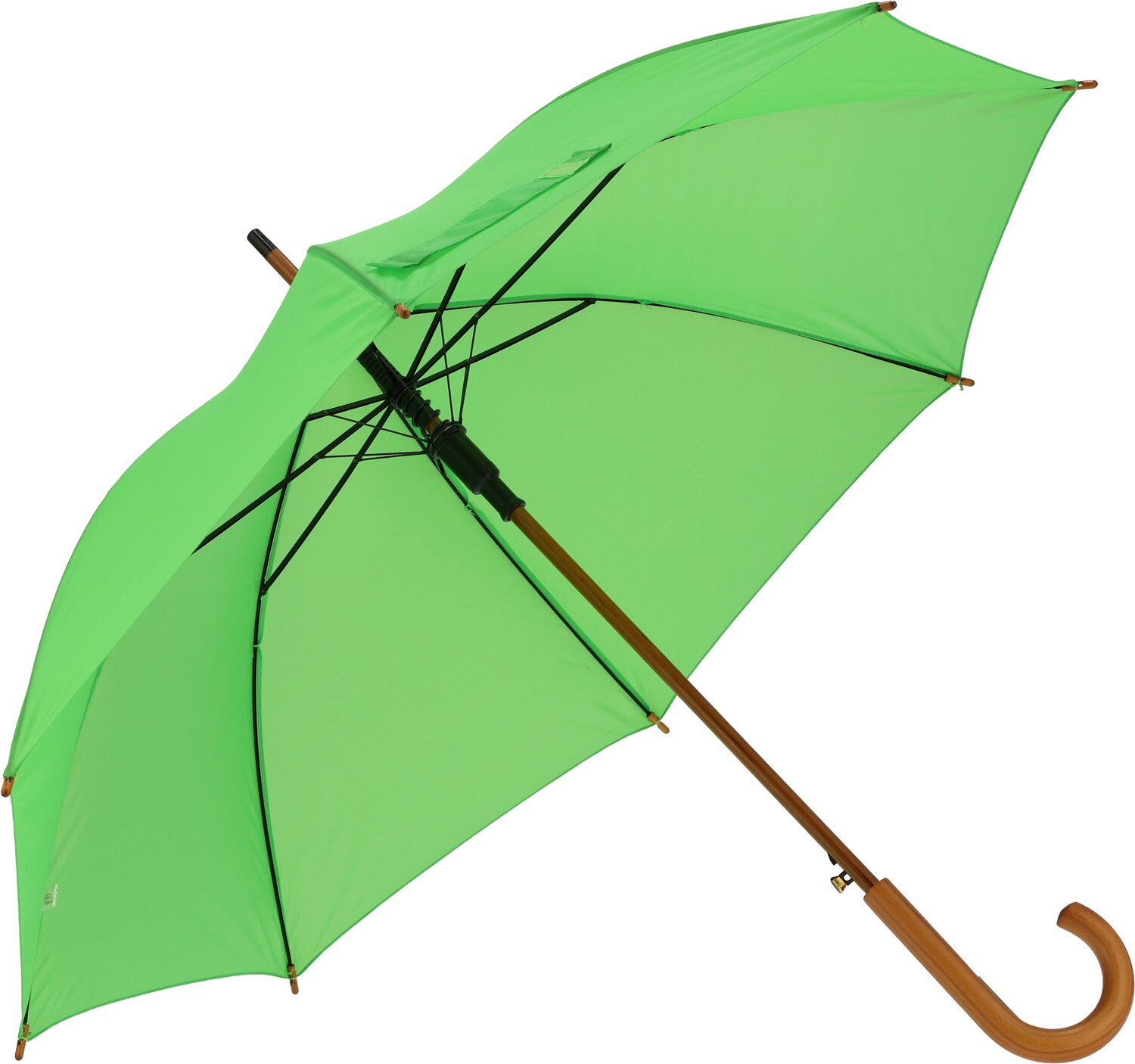 Parasol automatyczny z drewnianą rączką NANCY Ø105 cm - Panel od 100 do 110 cm z nadrukiem logo | VEBI - zdjęcie 48