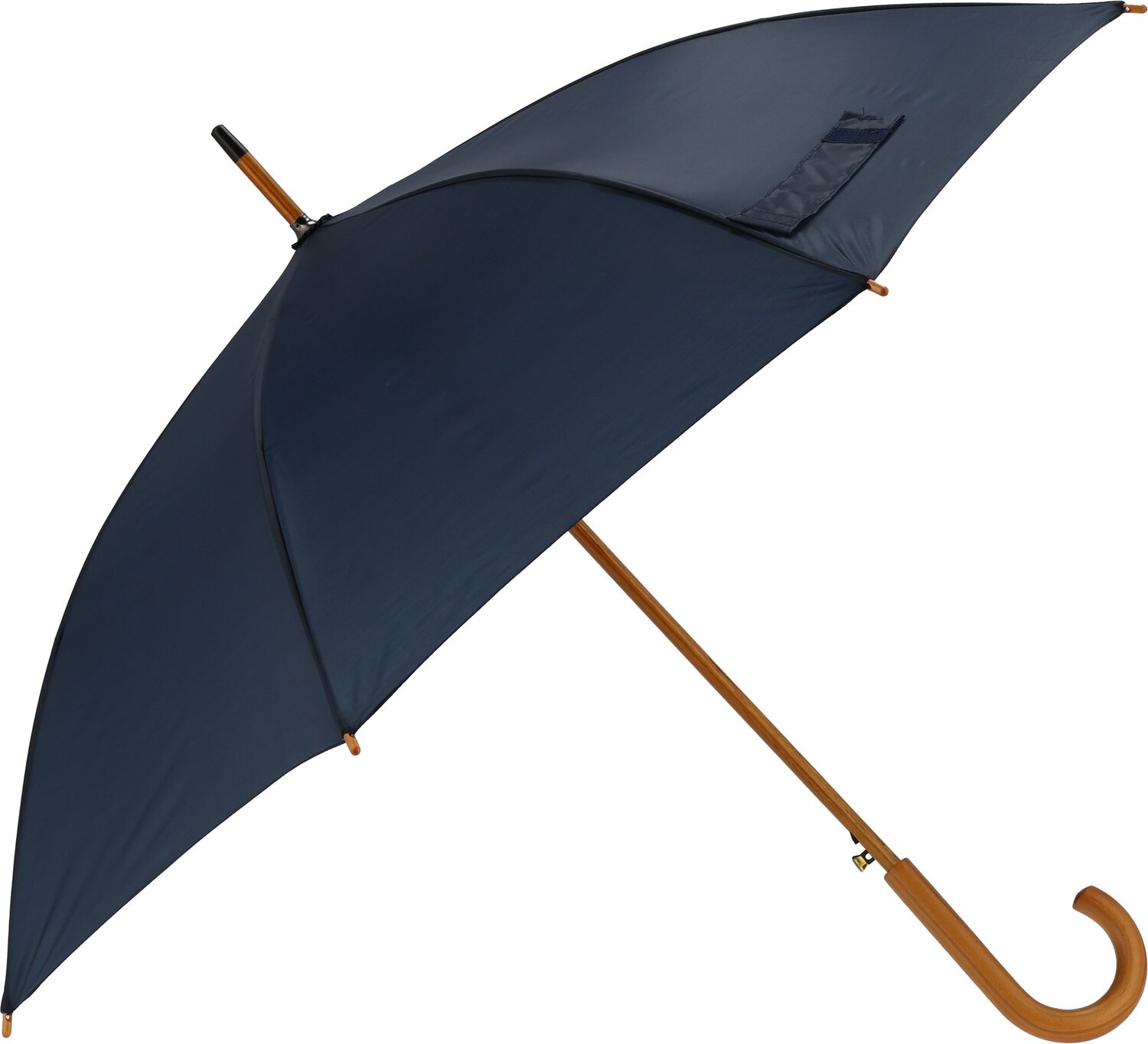 Parasol automatyczny z drewnianą rączką NANCY Ø105 cm - Panel od 100 do 110 cm z nadrukiem logo | VEBI - zdjęcie 39