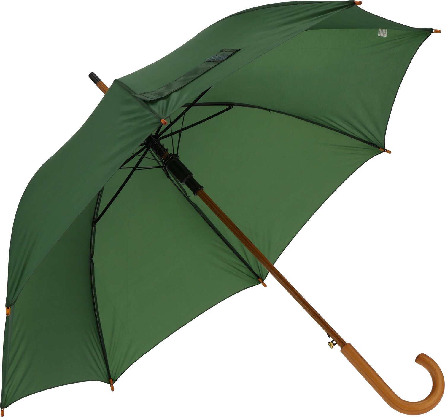 Parasol automatyczny z drewnianą rączką NANCY Ø105 cm - Panel od 100 do 110 cm z nadrukiem logo | VEBI - zdjęcie 18