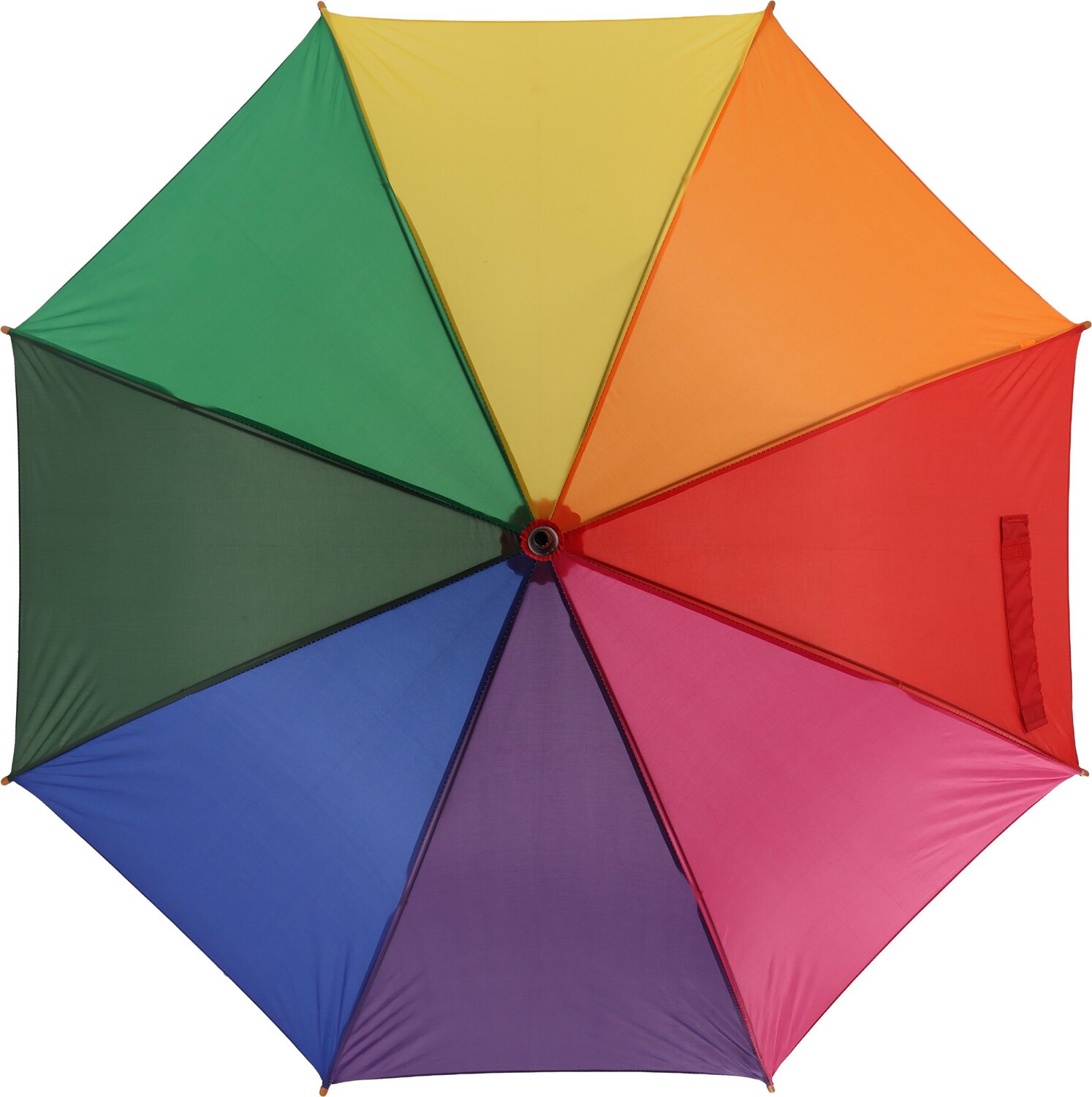 Parasol automatyczny Sarajevo z drewnianą rączką Ø105 cm - Panel od 100 do 110 cm z nadrukiem logo | VEBI - zdjęcie 3