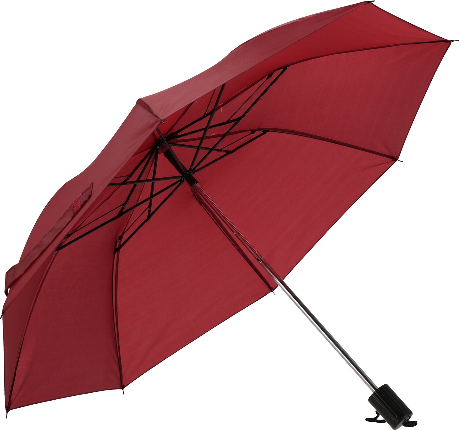 Parasol reklamowy LILLE - kompaktowy z paskiem na rękę - Panel poniżej 100 cm z nadrukiem logo | VEBI - zdjęcie 8