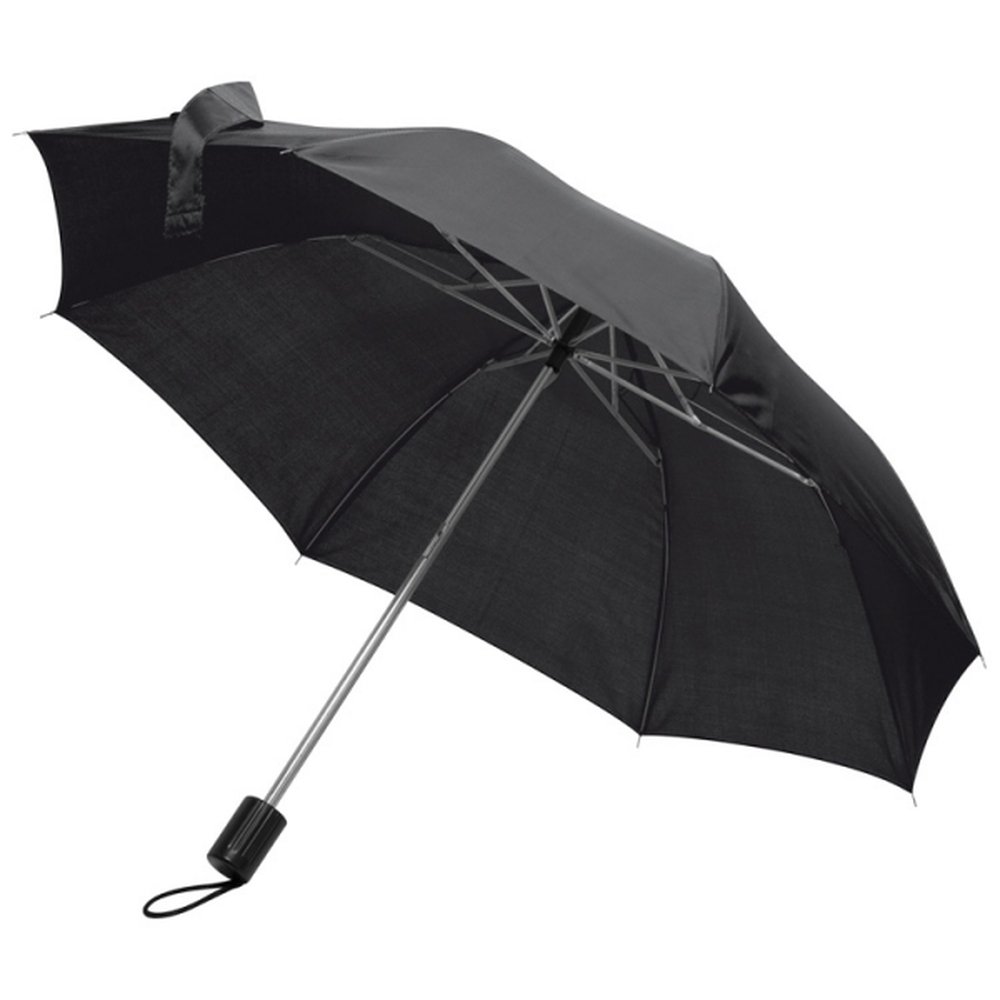 Parasol reklamowy LILLE - kompaktowy z paskiem na rękę - Panel poniżej 100 cm z nadrukiem logo | VEBI - zdjęcie 25