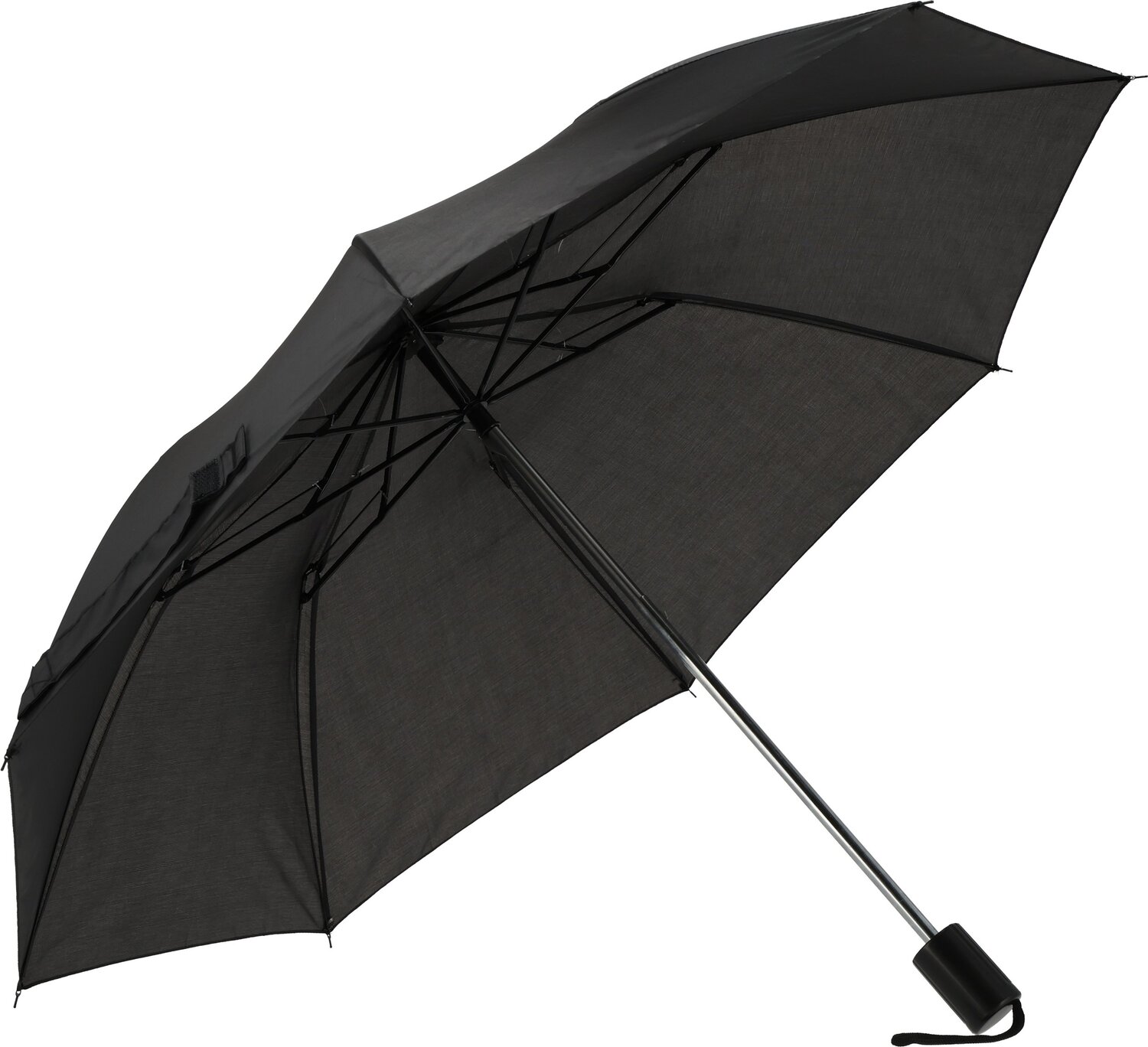 Parasol reklamowy LILLE - kompaktowy z paskiem na rękę - Panel poniżej 100 cm z nadrukiem logo | VEBI - zdjęcie 21