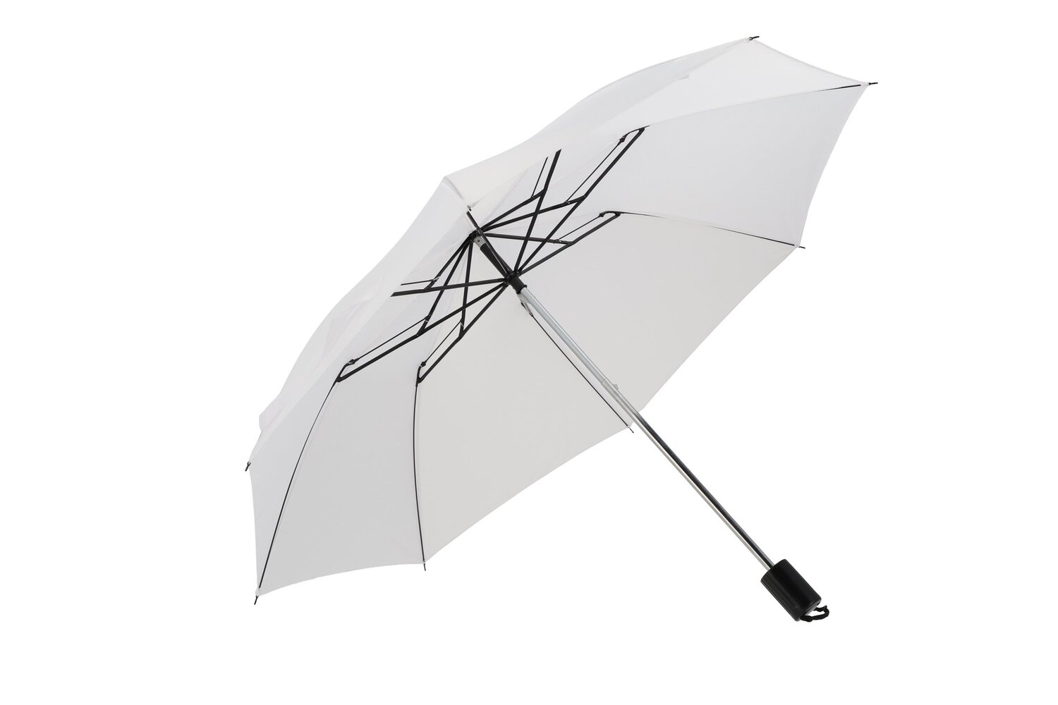 Parasol reklamowy LILLE - kompaktowy z paskiem na rękę - Panel poniżej 100 cm z nadrukiem logo | VEBI