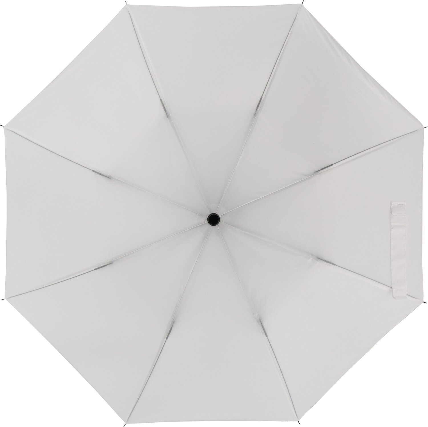 Parasol reklamowy LILLE - kompaktowy z paskiem na rękę - Panel poniżej 100 cm z nadrukiem logo | VEBI - zdjęcie 2