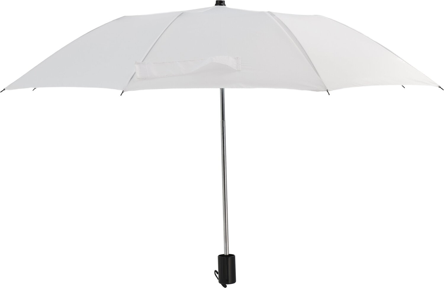 Parasol reklamowy LILLE - kompaktowy z paskiem na rękę - Panel poniżej 100 cm z nadrukiem logo | VEBI - zdjęcie 3