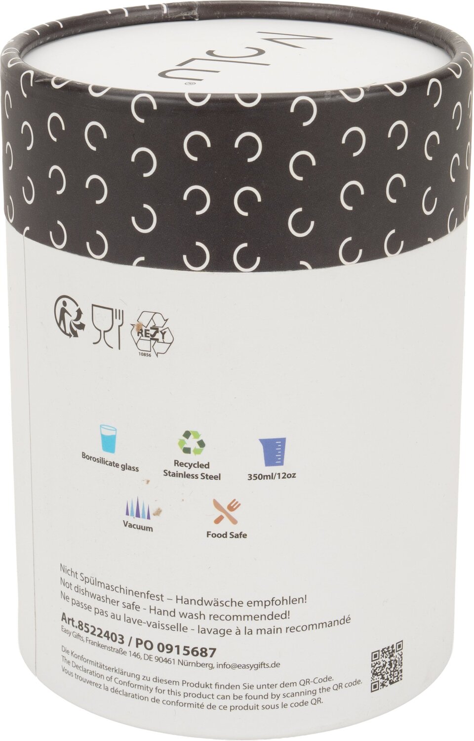 Kubek termiczny PALM BAY ze szklanym wkładem 350ml - Podróże i rekreacja z nadrukiem logo | VEBI - zdjęcie 20