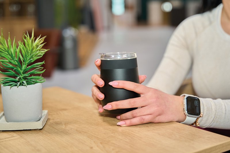Kubek termiczny PALM BAY ze szklanym wkładem 350ml - Podróże i rekreacja z nadrukiem logo | VEBI - zdjęcie 23