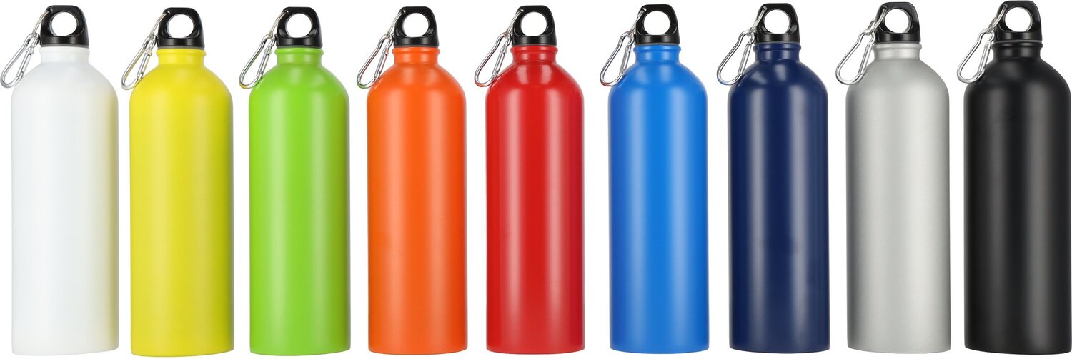 Stalowa butelka turystyczna z karabińczykiem 750ml OSTROV - Akcesoria sportowe z nadrukiem logo | VEBI - zdjęcie 62