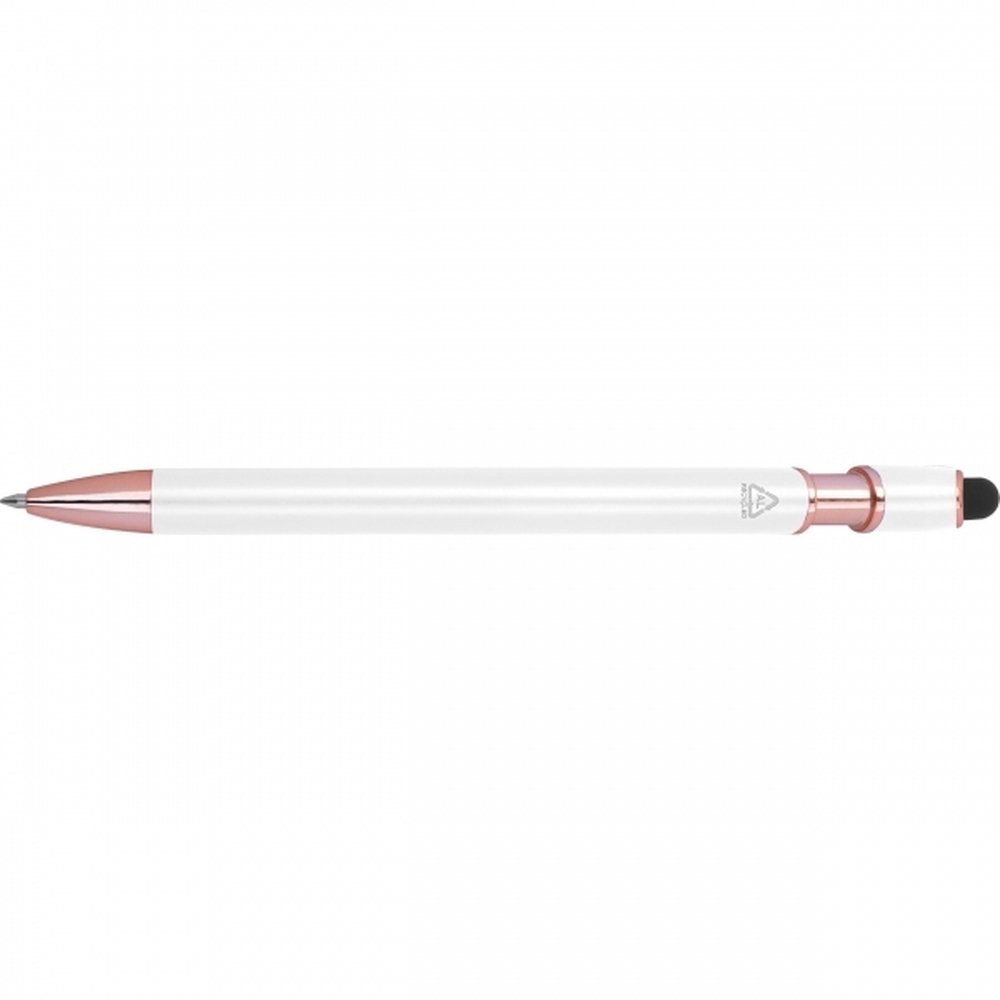 Długopis żelowy z recyklingu BELO HORIZONTE z touch pen - Touch pen z nadrukiem logo | VEBI - zdjęcie 4