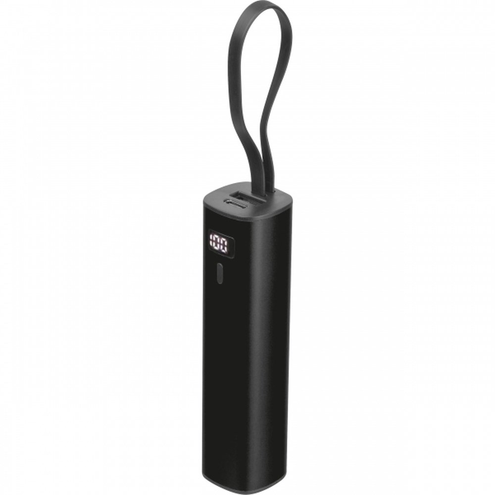 Aluminiowy power bank DONCASTER 5000 mAh z wyświetlaczem - Power banki z nadrukiem logo | VEBI - zdjęcie 7
