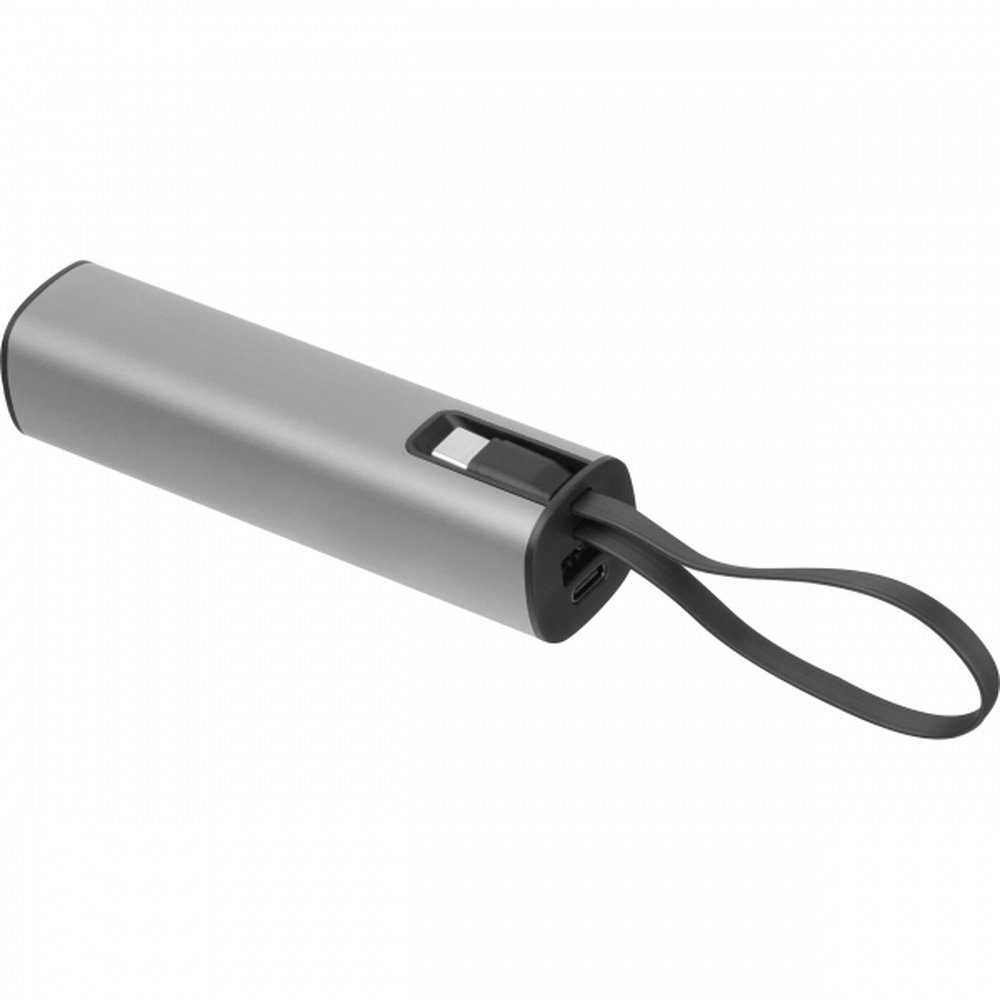 Aluminiowy power bank DONCASTER 5000 mAh z wyświetlaczem - Power banki z nadrukiem logo | VEBI - zdjęcie 14