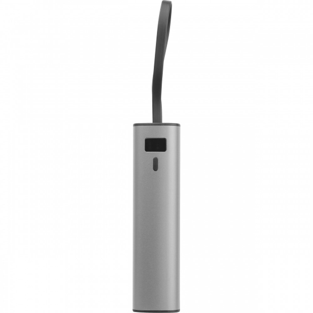 Aluminiowy power bank DONCASTER 5000 mAh z wyświetlaczem - Power banki z nadrukiem logo | VEBI - zdjęcie 15
