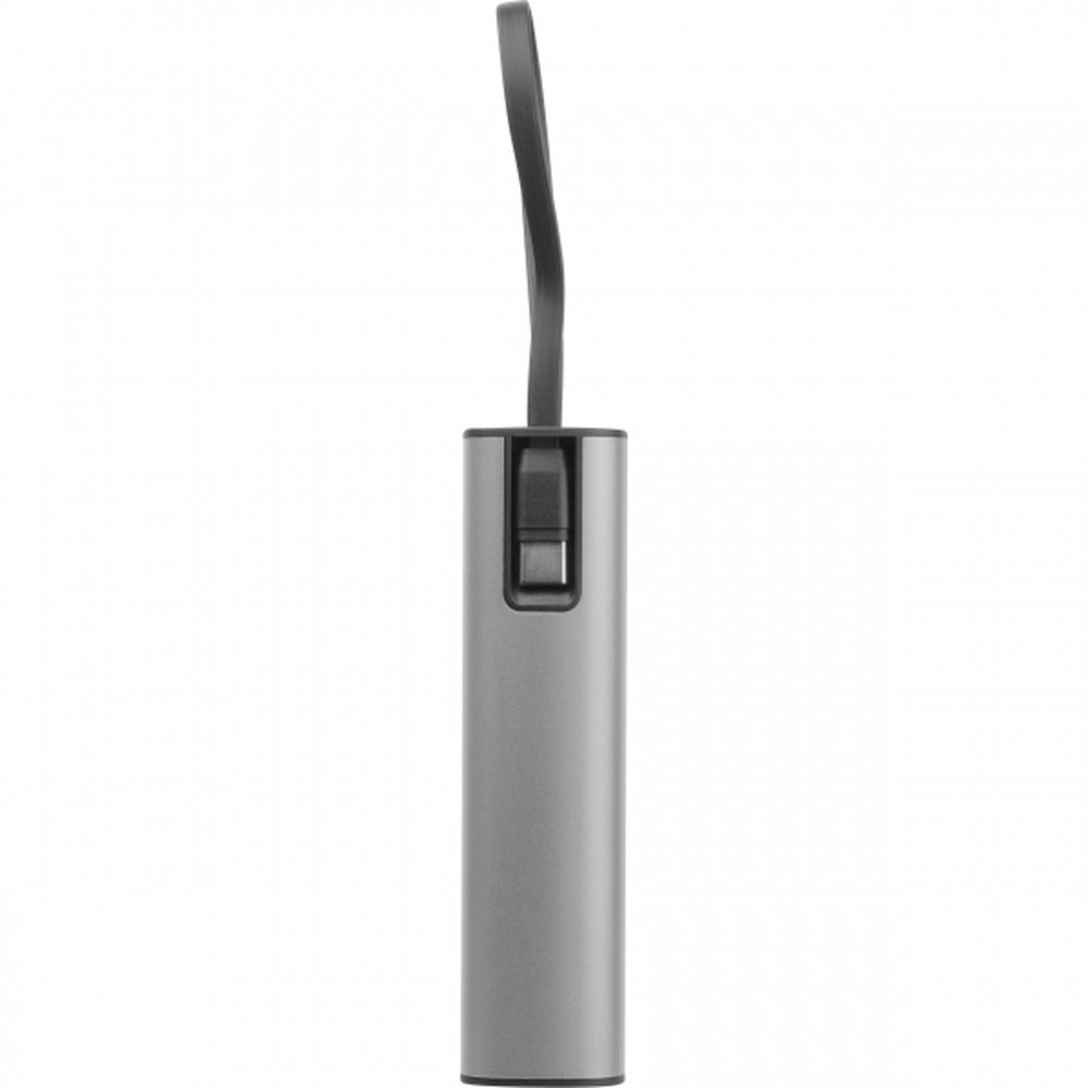 Aluminiowy power bank DONCASTER 5000 mAh z wyświetlaczem - Power banki z nadrukiem logo | VEBI - zdjęcie 16