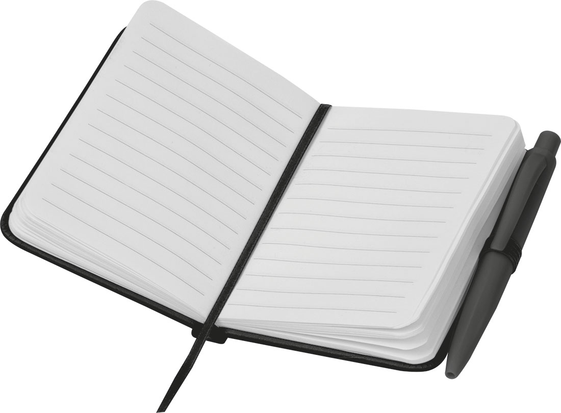 Notes A7 z długopisem SAN ANTONIO - Notatniki i notesy z nadrukiem logo | VEBI - zdjęcie 7