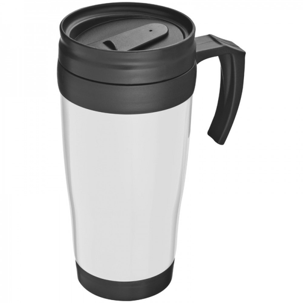 Kubek termiczny plastikowy 400ml z logo firmy - Kubki i butelki termiczne z nadrukiem logo | VEBI - zdjęcie 3