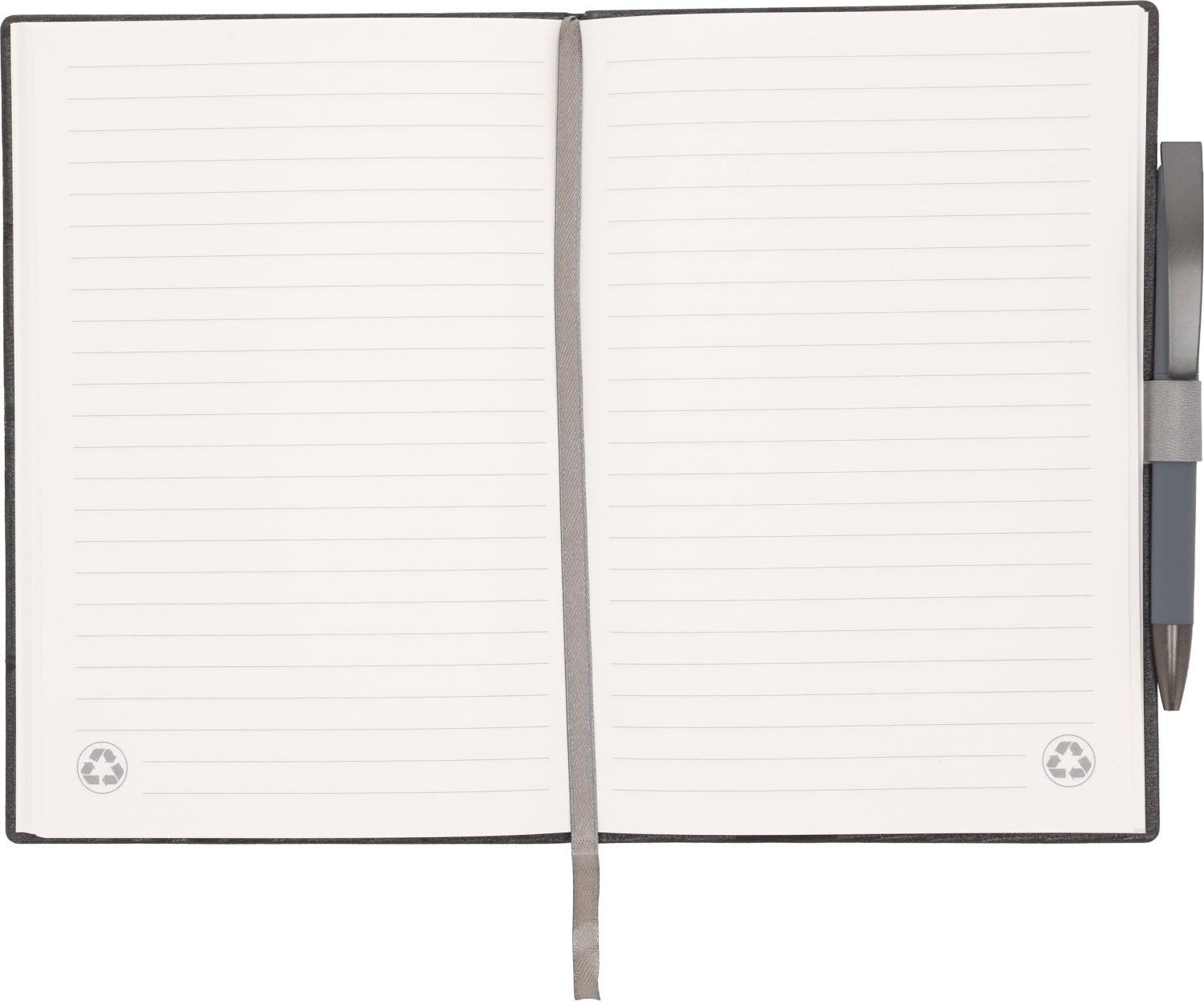 Notes A5 z długopisem – elegancja z recyklingu - Notatniki i notesy z nadrukiem logo | VEBI - zdjęcie 30