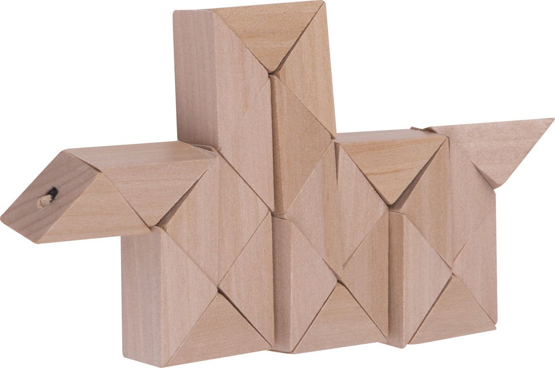 Drewniane puzzle ESTRELLA - Gry i zabawy z nadrukiem logo | VEBI - zdjęcie 3