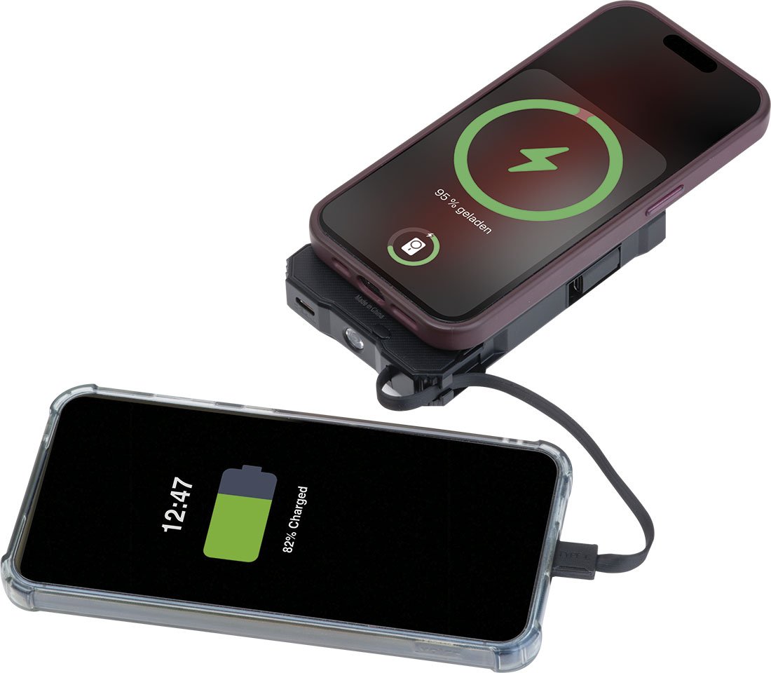 Power bank solarny 10 000 mAh BREDA - Power banki z nadrukiem logo | VEBI - zdjęcie 2