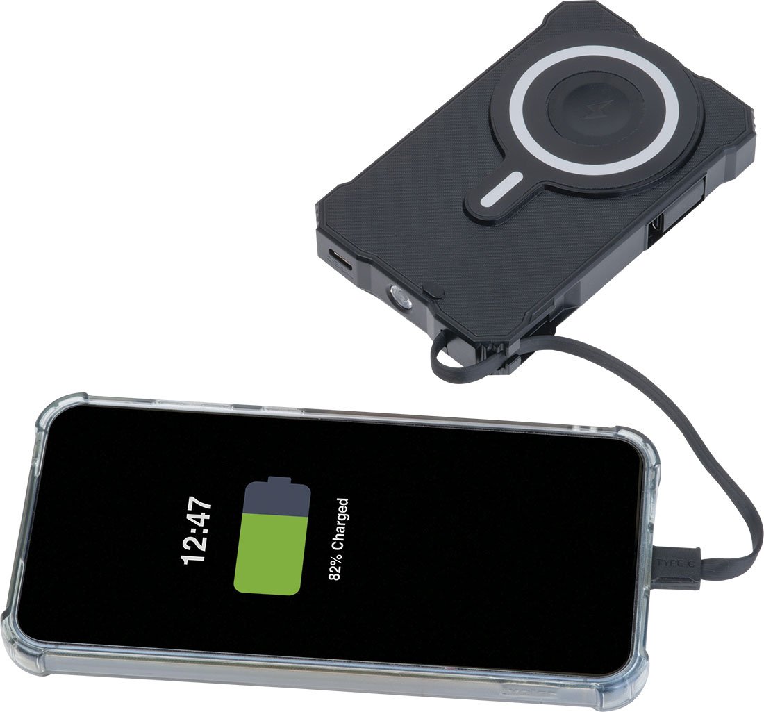 Power bank solarny 10 000 mAh BREDA - Power banki z nadrukiem logo | VEBI - zdjęcie 5