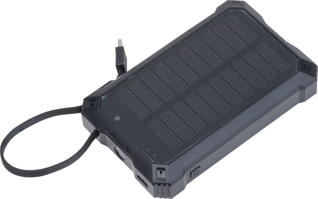 Power bank solarny 10 000 mAh BREDA - Power banki z nadrukiem logo | VEBI - zdjęcie 6