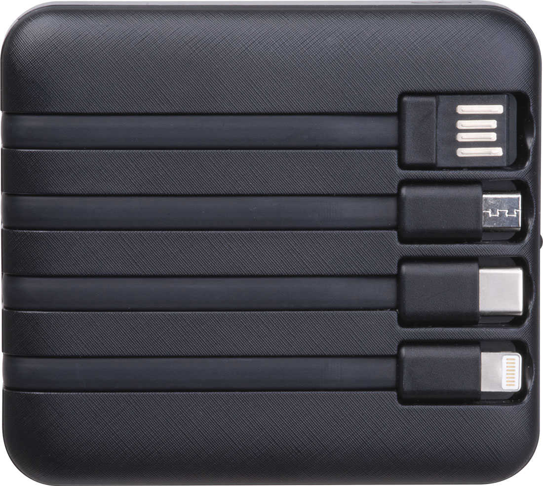Power bank solarny, z recyklingu 10 000 mAh CRETE - Power banki z nadrukiem logo | VEBI - zdjęcie 5