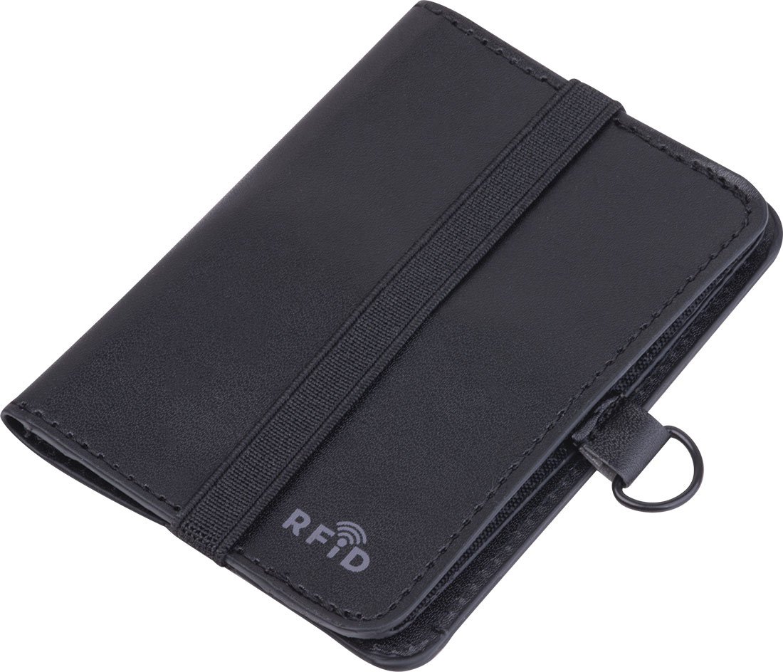 Etui na karty z ochroną RFID VICTORIA - Akcesoria podróżne z nadrukiem logo | VEBI