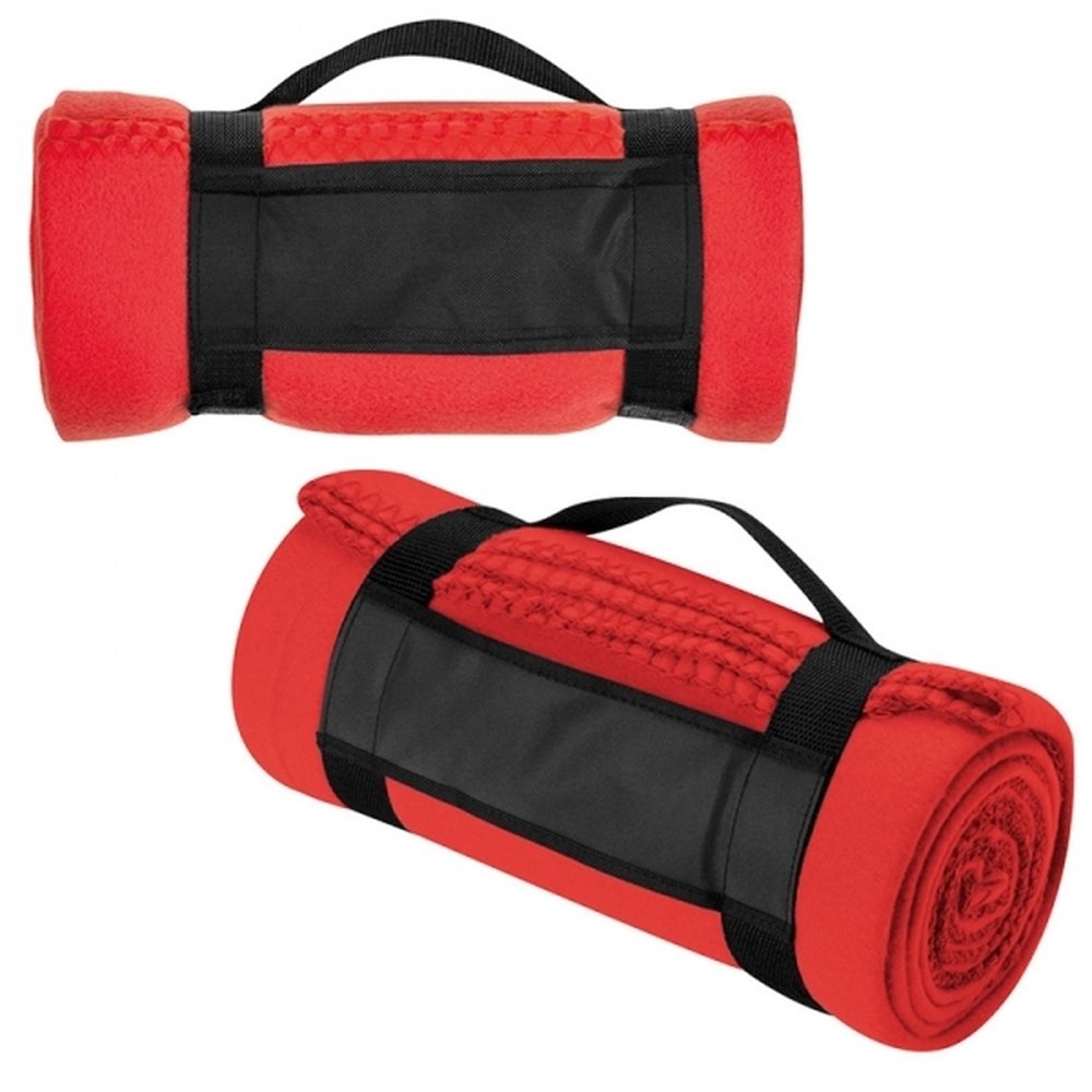 Koc polarowy z paskiem do noszenia NASHVILLE 170g/m² - Koce i maty z nadrukiem logo | VEBI - zdjęcie 9