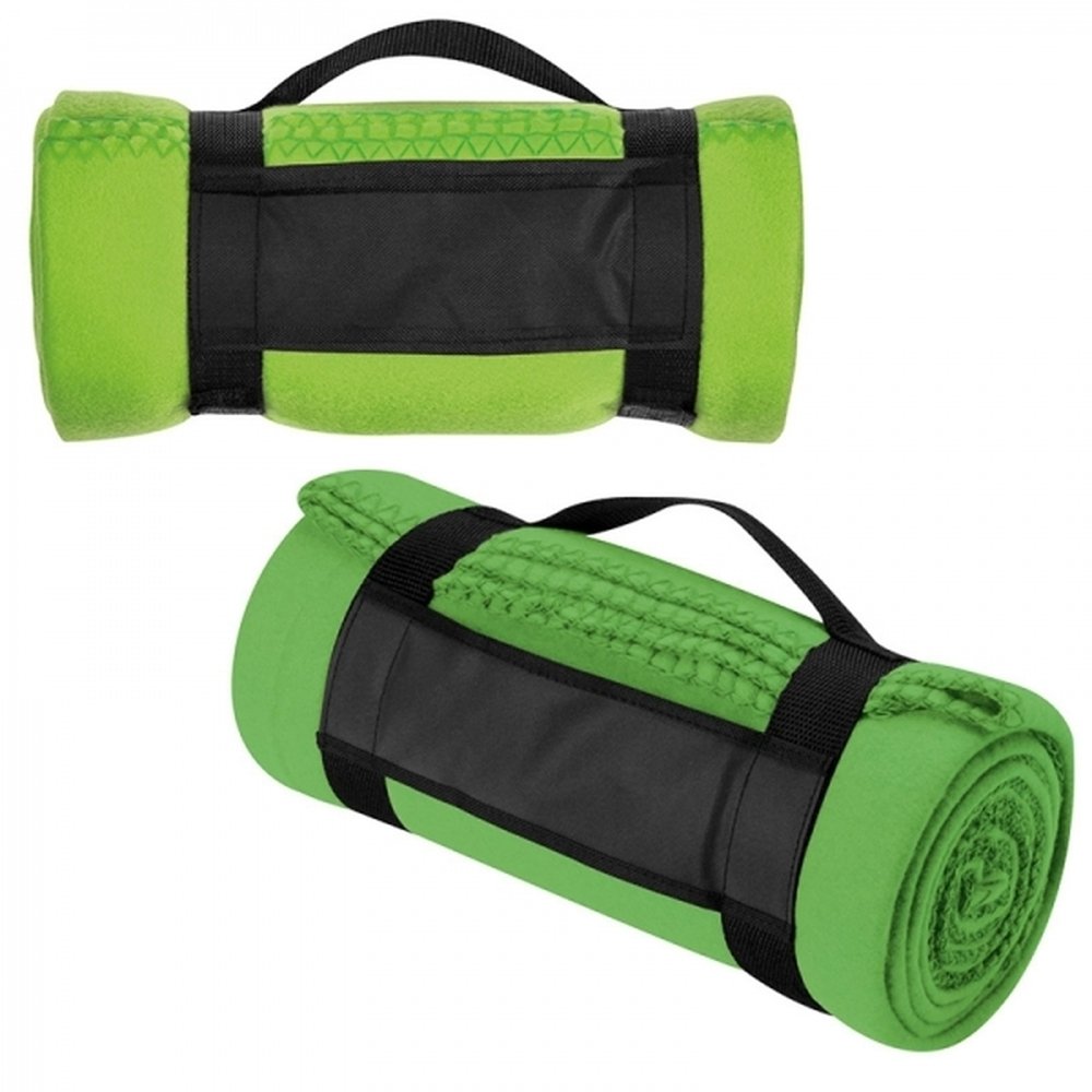 Koc polarowy z paskiem do noszenia NASHVILLE 170g/m² - Koce i maty z nadrukiem logo | VEBI - zdjęcie 16