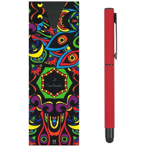 Pióro Pierre Cardin CELEBRATION z funkcją touch pen - Soft touch z nadrukiem logo | VEBI - zdjęcie 2