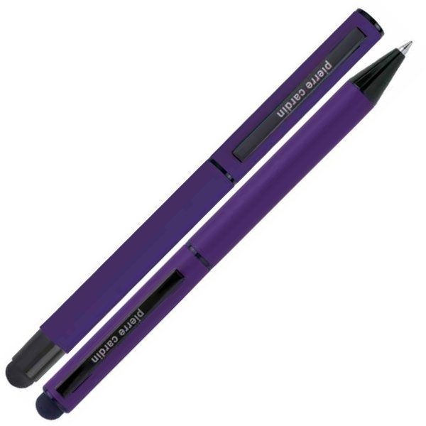 Elegancki zestaw piśmienny Pierre Cardin CELEBRATION - Soft touch z nadrukiem logo | VEBI - zdjęcie 5
