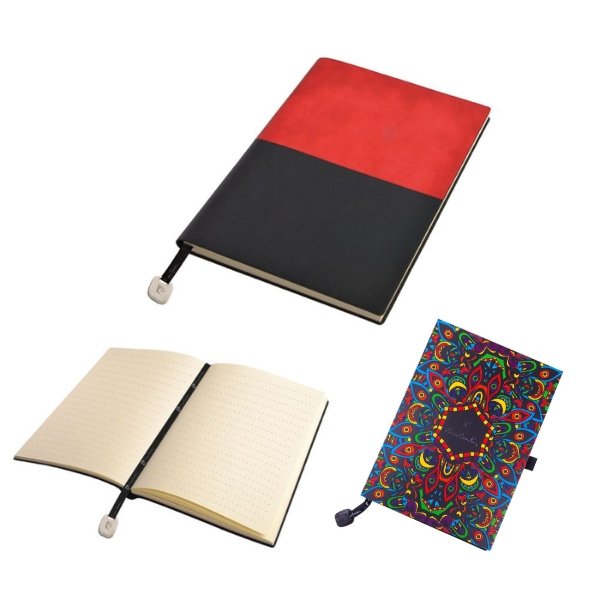 Notatnik A5 w kropki Pierre Cardin – elegancja w każdym detalu - Notatniki i notesy z nadrukiem logo | VEBI - zdjęcie 2