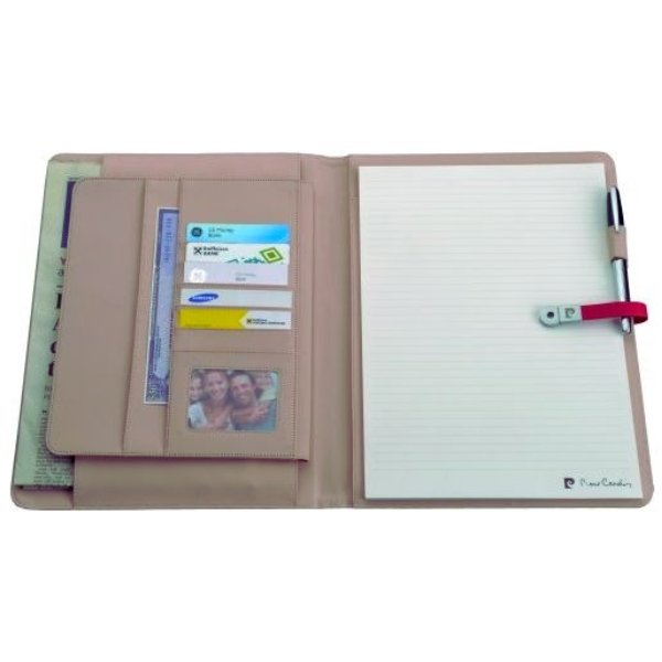 Biznesowy folder Pierre Cardin z notatnikiem i pendrive 8GB - Notatniki i notesy z nadrukiem logo | VEBI - zdjęcie 3