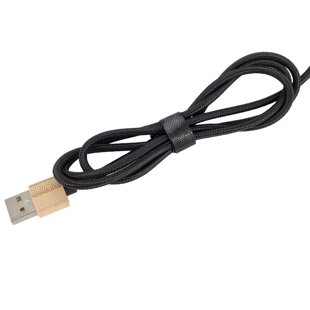 Kabel 3w1 z podświetlanym logo 120cm - micro USB, Lightning, USB-C - Kable z nadrukiem logo | VEBI - zdjęcie 5