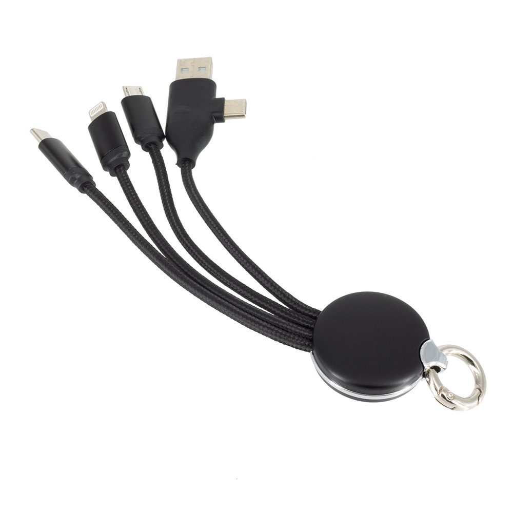Kabel ładujący 4w1 z podświetlanym logo RXD-368 - Kable z nadrukiem logo | VEBI - zdjęcie 3