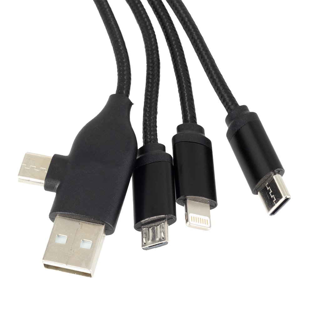 Kabel ładujący 4w1 z podświetlanym logo RXD-368 - Kable z nadrukiem logo | VEBI - zdjęcie 4